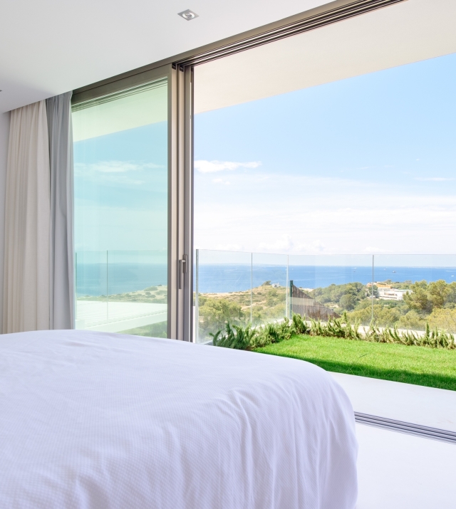 Resa Estates Ibiza sale koop Villa Marcos sea views bedroom 1.JPG